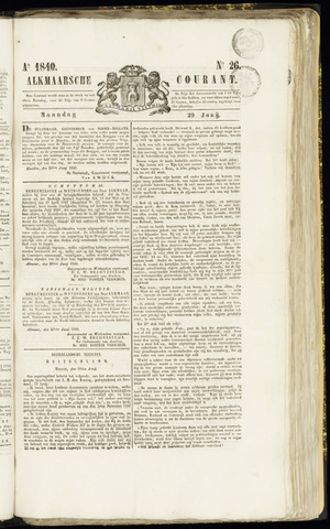 Alkmaarsche Courant 1840-06-29