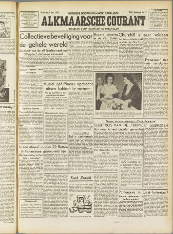 Alkmaarsche Courant 1952-01-09