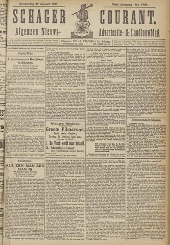 Schager Courant 1927-01-20