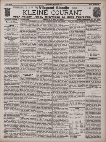 Vliegend blaadje : nieuws- en advertentiebode voor Den Helder 1913-10-18