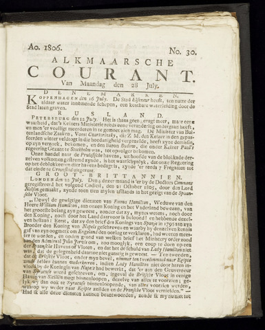 Alkmaarsche Courant 1806-07-28