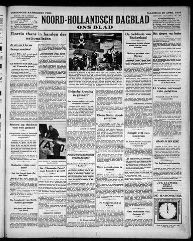 Noord-Hollandsch Dagblad : ons blad 1937-04-26
