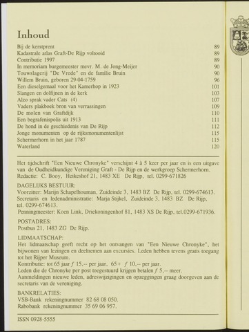 Een Nieuwe Chronyke van het Schermereiland - Graft-de Rijp en Schermer 1997-02-01