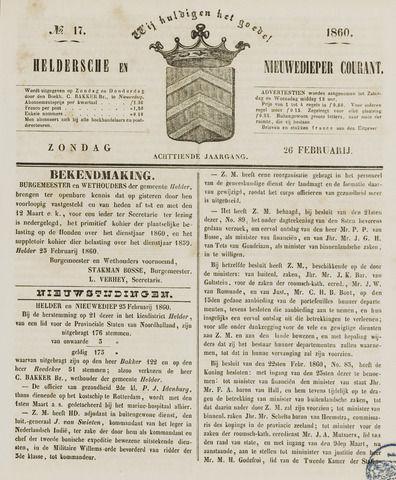 Heldersche en Nieuwedieper Courant 1860-02-26