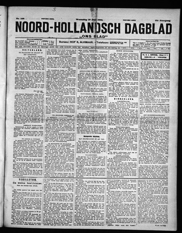 Noord-Hollandsch Dagblad : ons blad 1923-06-13