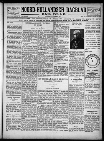Noord-Hollandsch Dagblad : ons blad 1931-05-18