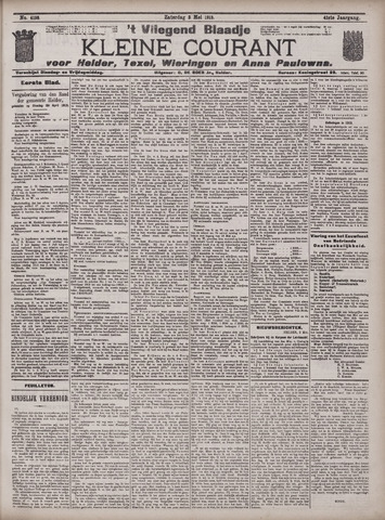 Vliegend blaadje : nieuws- en advertentiebode voor Den Helder 1913-05-03