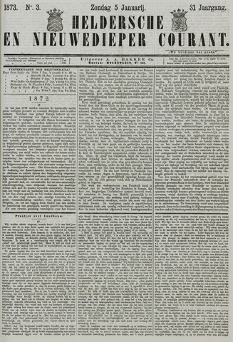 Heldersche en Nieuwedieper Courant 1873-01-05