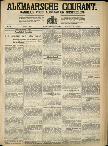 Alkmaarsche Courant 1932-08-23