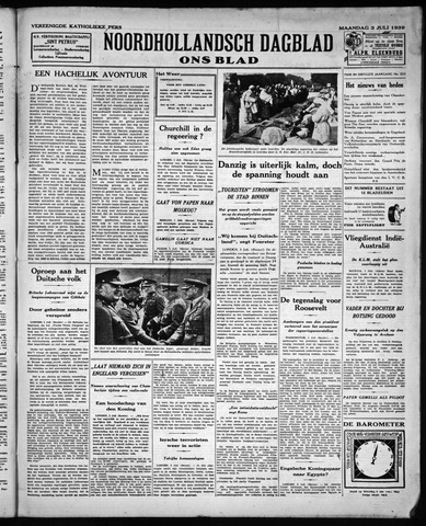 Noord-Hollandsch Dagblad : ons blad 1939-07-03