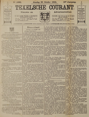 Texelsche Courant 1905-10-29