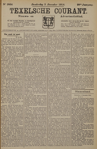 Texelsche Courant 1914-12-03
