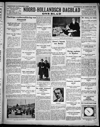 Noord-Hollandsch Dagblad : ons blad 1935-02-28