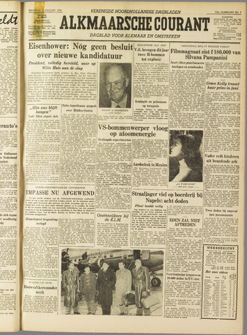 Alkmaarsche Courant 1956-01-09