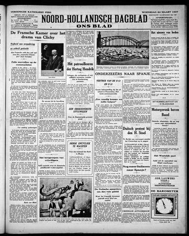 Noord-Hollandsch Dagblad : ons blad 1937-03-24