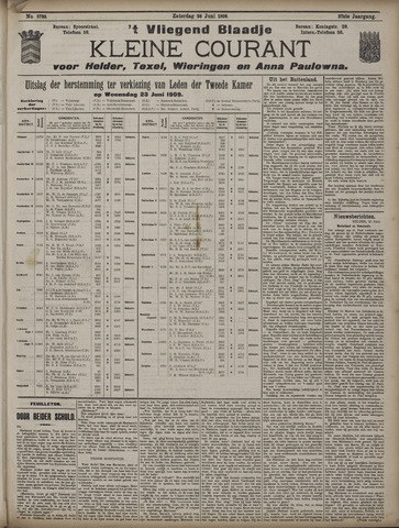 Vliegend blaadje : nieuws- en advertentiebode voor Den Helder 1909-06-26