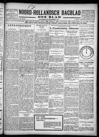 Noord-Hollandsch Dagblad : ons blad 1930-12-27