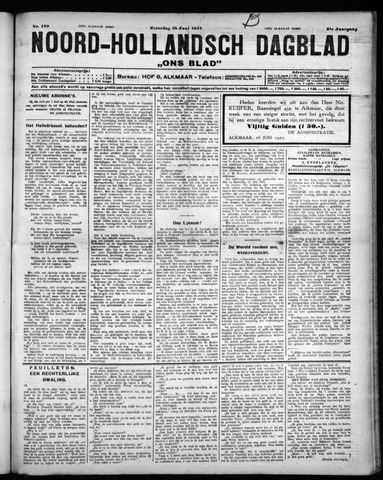 Noord-Hollandsch Dagblad : ons blad 1927-06-18