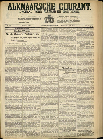 Alkmaarsche Courant 1932-08-02
