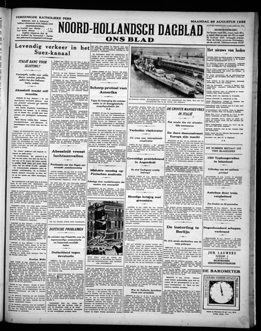 Noord-Hollandsch Dagblad : ons blad 1935-08-26