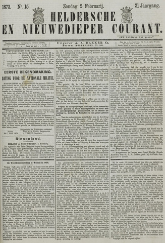 Heldersche en Nieuwedieper Courant 1873-02-02
