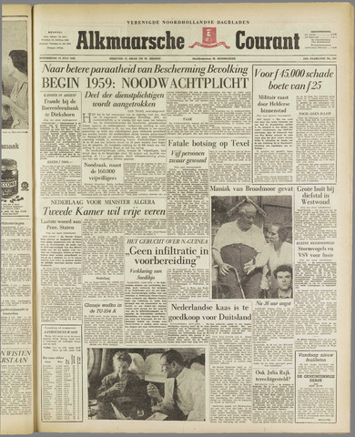 Alkmaarsche Courant 1958-07-10