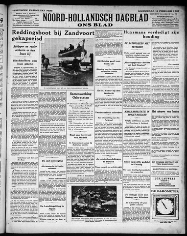 Noord-Hollandsch Dagblad : ons blad 1937-02-11