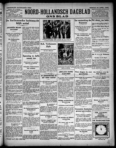 Noord-Hollandsch Dagblad : ons blad 1936-04-24