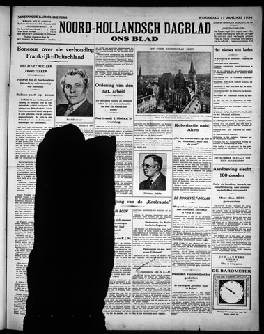 Noord-Hollandsch Dagblad : ons blad 1934-01-17