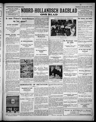Noord-Hollandsch Dagblad : ons blad 1934-03-30