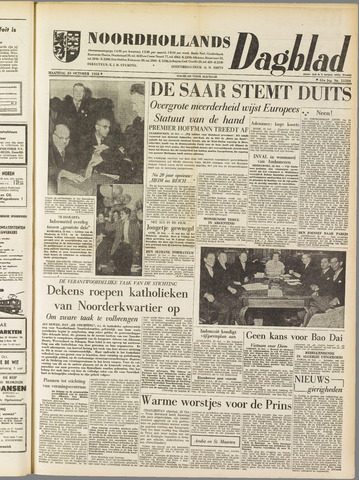 Noordhollands Dagblad : dagblad voor Alkmaar en omgeving 1955-10-24