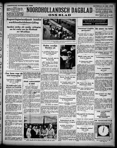 Noord-Hollandsch Dagblad : ons blad 1938-05-21