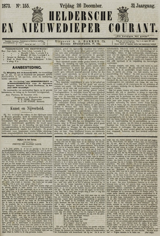 Heldersche en Nieuwedieper Courant 1873-12-26