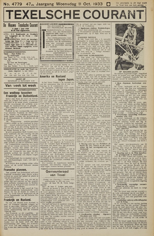 Texelsche Courant 1933-10-11