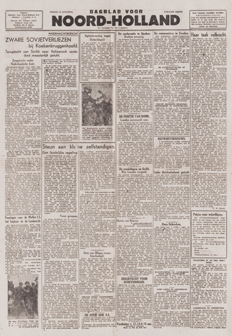 Dagblad Noord-Holland, Schager editie 1943-08-20