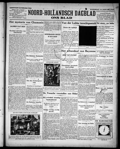 Noord-Hollandsch Dagblad : ons blad 1934-01-10