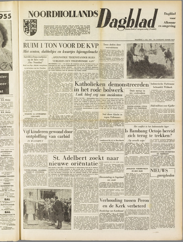 Noordhollands Dagblad : dagblad voor Alkmaar en omgeving 1955-07-04