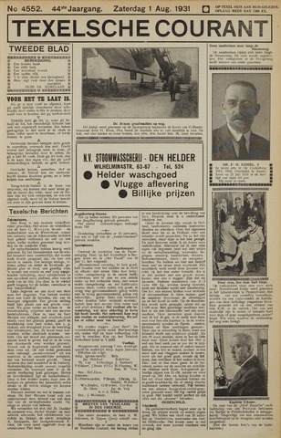 Texelsche Courant 1931-08-01