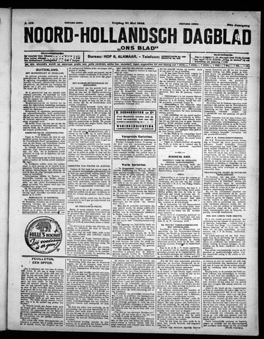 Noord-Hollandsch Dagblad : ons blad 1926-05-21