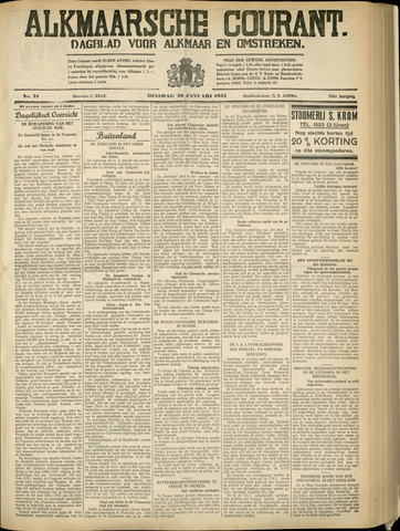 Alkmaarsche Courant 1932-01-26
