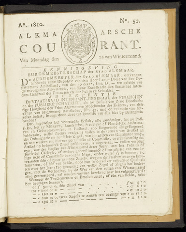 Alkmaarsche Courant 1810-12-24