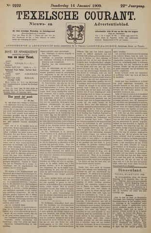Texelsche Courant 1909-01-14