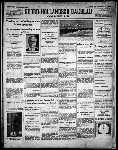 Noord-Hollandsch Dagblad : ons blad 1934-12-31