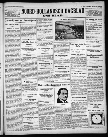 Noord-Hollandsch Dagblad : ons blad 1933-06-26