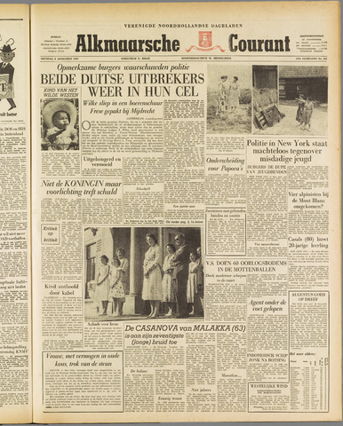 Alkmaarsche Courant 1957-08-06