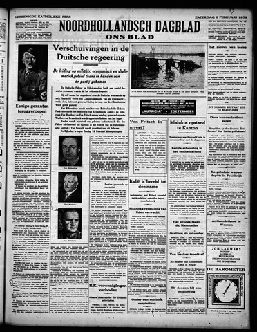 Noord-Hollandsch Dagblad : ons blad 1938-02-05