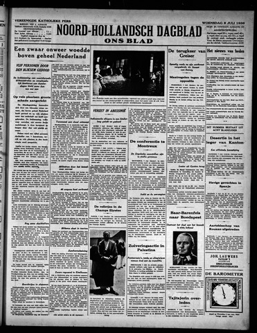 Noord-Hollandsch Dagblad : ons blad 1936-07-08