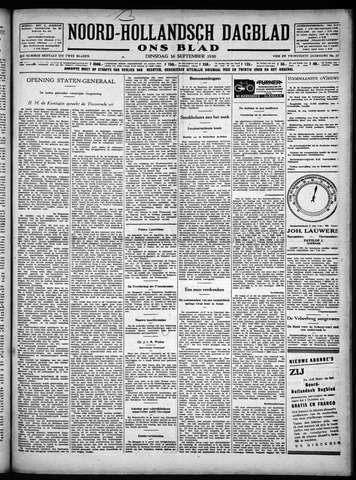 Noord-Hollandsch Dagblad : ons blad 1930-09-16