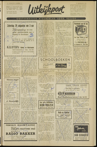Uitkijkpost : nieuwsblad voor Heiloo e.o. 1959-08-27