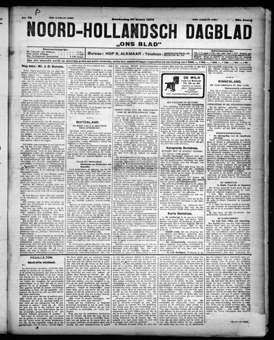Noord-Hollandsch Dagblad : ons blad 1928-03-29